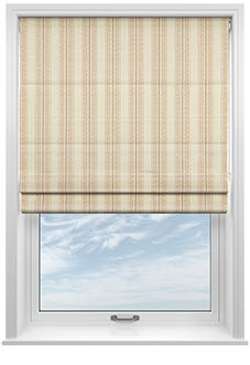 Trellis Prints, Noble Stripe Manson - Twist&Fit Roman Blind